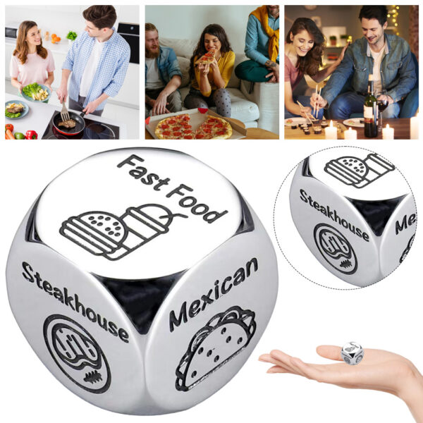 Funny Decision Dice Couple Lovers Date Night Games Party Toy Food Movie Decision Dice Gift