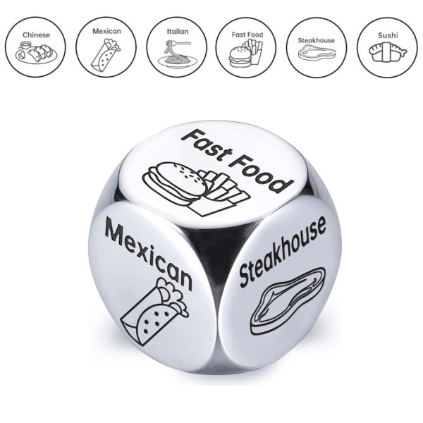 Funny Decision Dice Couple Lovers Date Night Games Party Toy Food Movie Decision Dice Gift - Image 5