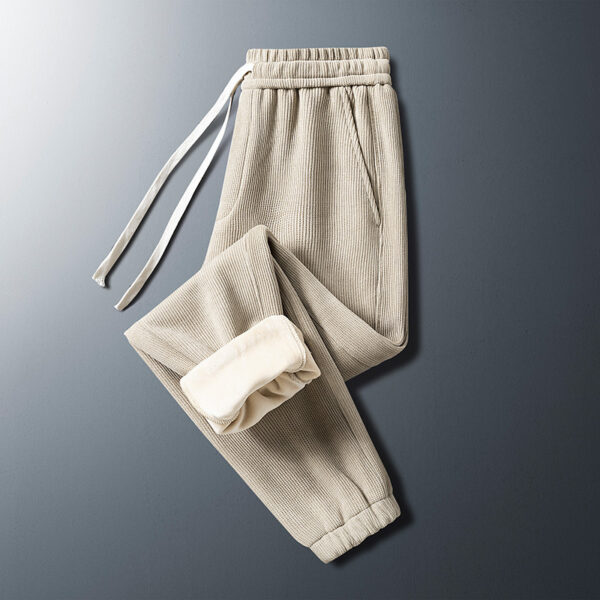 Men's Corduroy Plush Sanitary Pants - Image 3