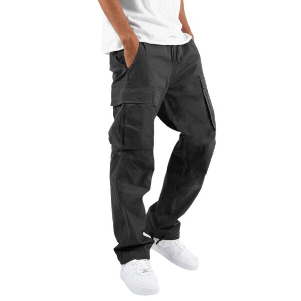 Trade Drawstring Multi-pocket Casual Trousers - Image 5