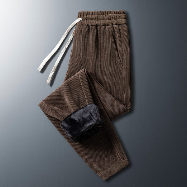 Men's Corduroy Plush Sanitary Pants