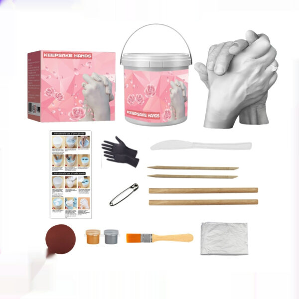 Couple Hand Mold Gypsum Powder Valentine's Day Gift - Image 7