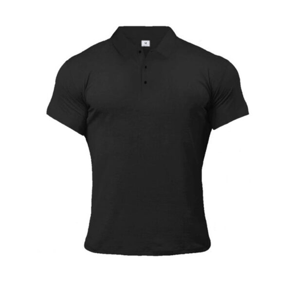 Sports Polo Shirt Summer Short-sleeved Tops Men's Short-Sleeved Polo Shirt Solid Color Men's T-Shirt Summer Casual Comfortable Men's Clothing - Image 2