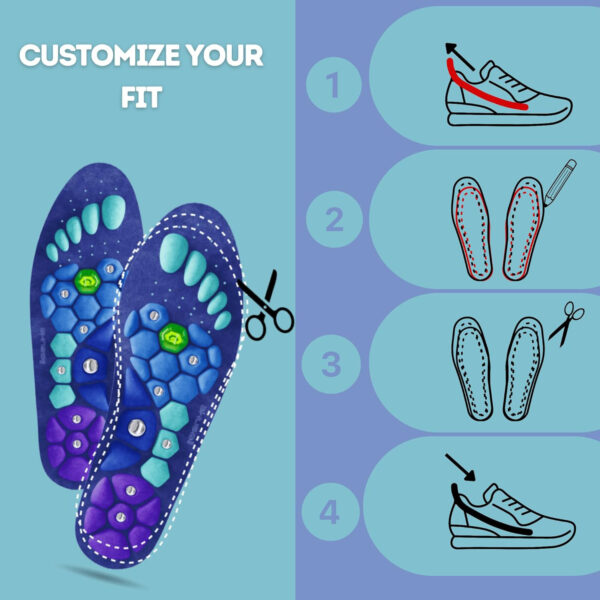 Magnetic Therapy Health Care Acupoint Foot Massage Insoles For Men And Women - Image 7